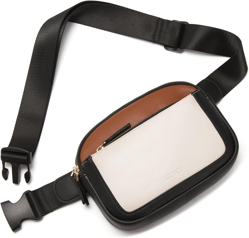 CLUCI Belt Bag for Women, Mini Everywhere Crossbody Waist Bag Adjustable Strap, Vegan Leather Women's Fanny Pack - Image 1
